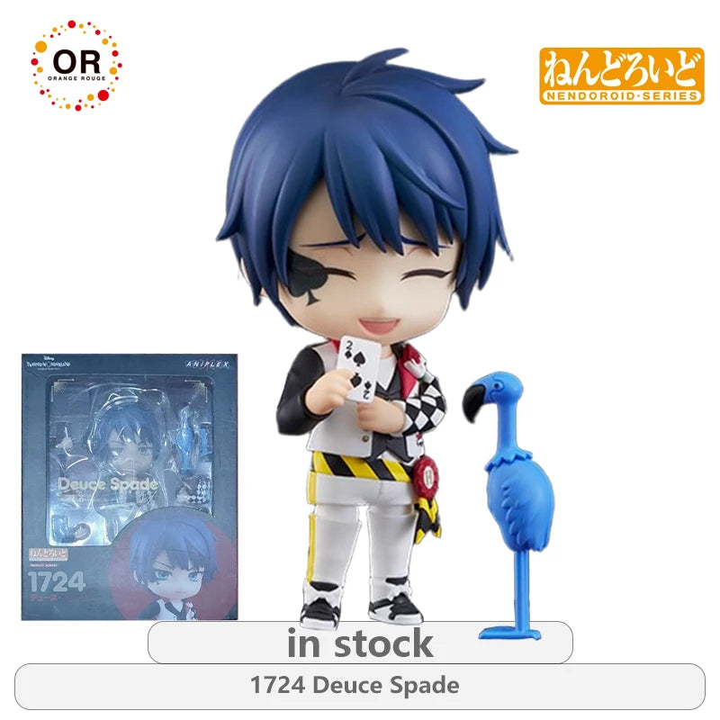 Orange Rouge Original NENDOROID Twisted Wonderland Series 1887 Floyd Leech\1886  Jade Leech Anime Action Figure Model Toys