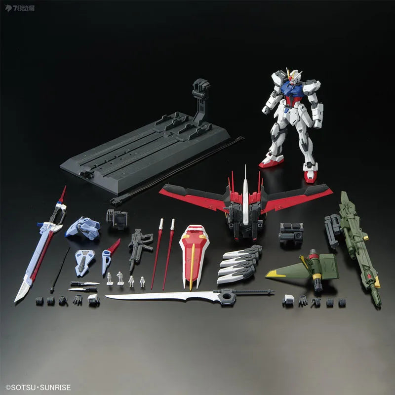 Bandai Original MODEL KIT GUNDAM MG THE GUNDAM BASE LIMITED PERFECT STRIKE GUNDAM GRAND SLAM EQUIPPED TYPE 1/100 Assembly Toys