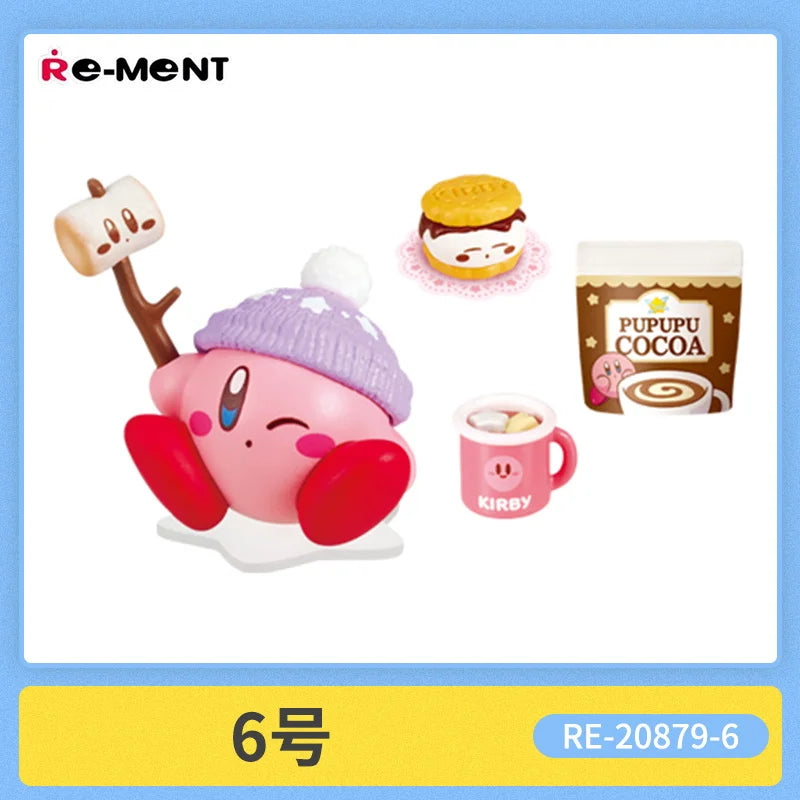New Re-Ment Kirby Miniature Scene of Starry Sky Camping Anime Action Figure Model Toys Gift for Birthday