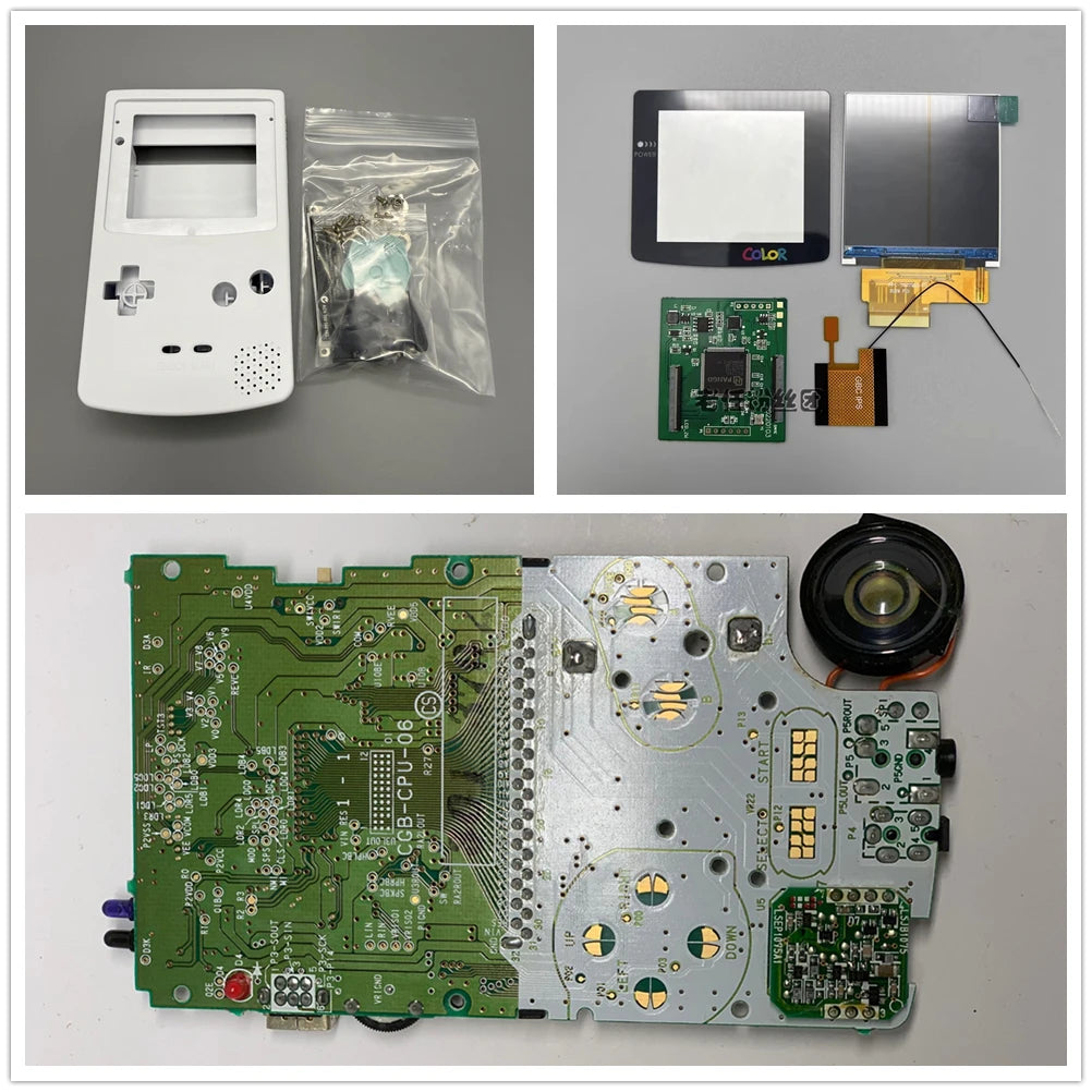 GBC New Casing and Original Motherboard 2.6 Inch LCD Display Screen for GAMEBOY COLOR GBC IPS LCD Retro Handheld Game Console