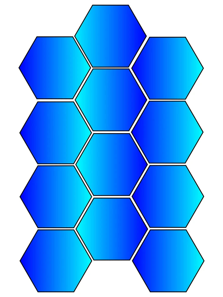 RGB Hexagonal Wall Light LED Color Changing Environment Night Light DYI Shape Music Rhythm APP Game Room Bedroom Intelligent