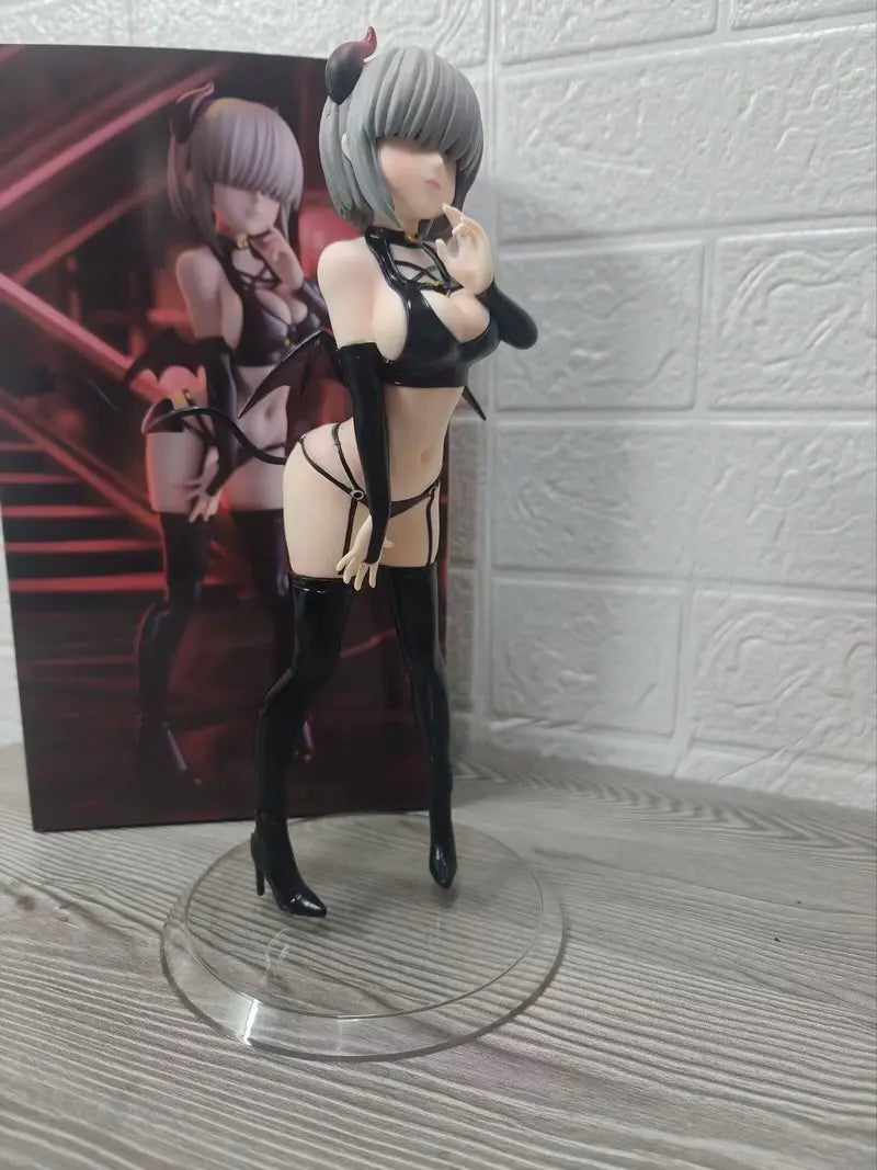 New 28cm Little Devil Uzaki Yanagi Anime Girl Figure Uzaki Chan Wants To Play Pvc Collectible Peripherals For Adult Collection