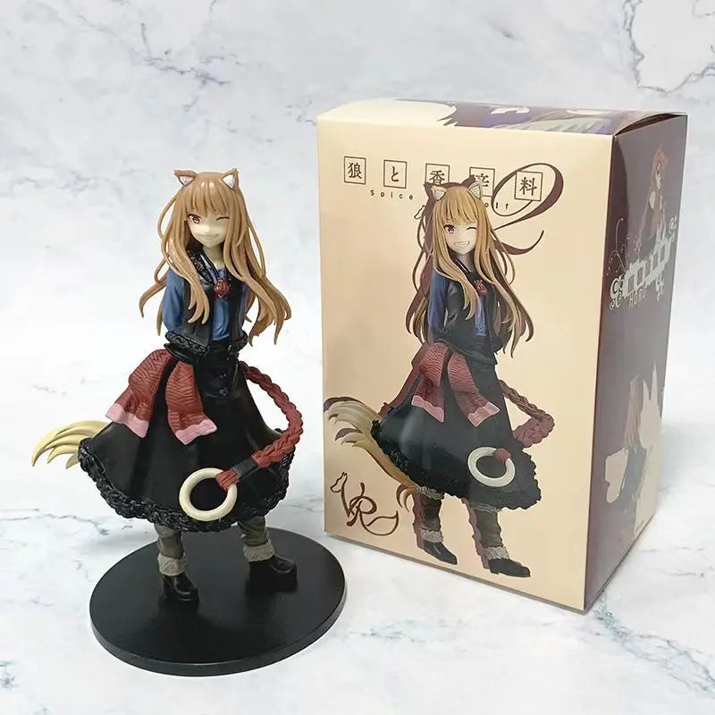 17 см Spice and Wolf: Търговецът среща мъдрия вълк Аниме фигурка Wolf Holo екшън фигурка PVC колекция за възрастни модел кукли играчки