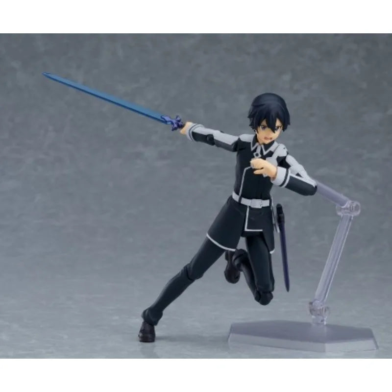 Max Factory Figma #435 Kirito Alicization Ver. - 145mm PVC/ABS Movable Doll, SAO Theme, All-Ages Action Figurine for Collectors