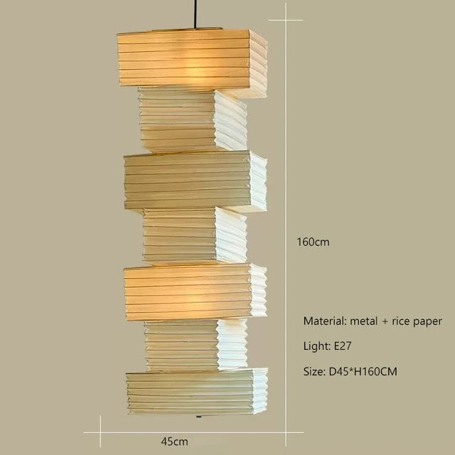 Janpanese Akari Rice Paper Lamp modern Noguchi Yong Pendant Lamp Living Room Bedroom Corner Designer Light