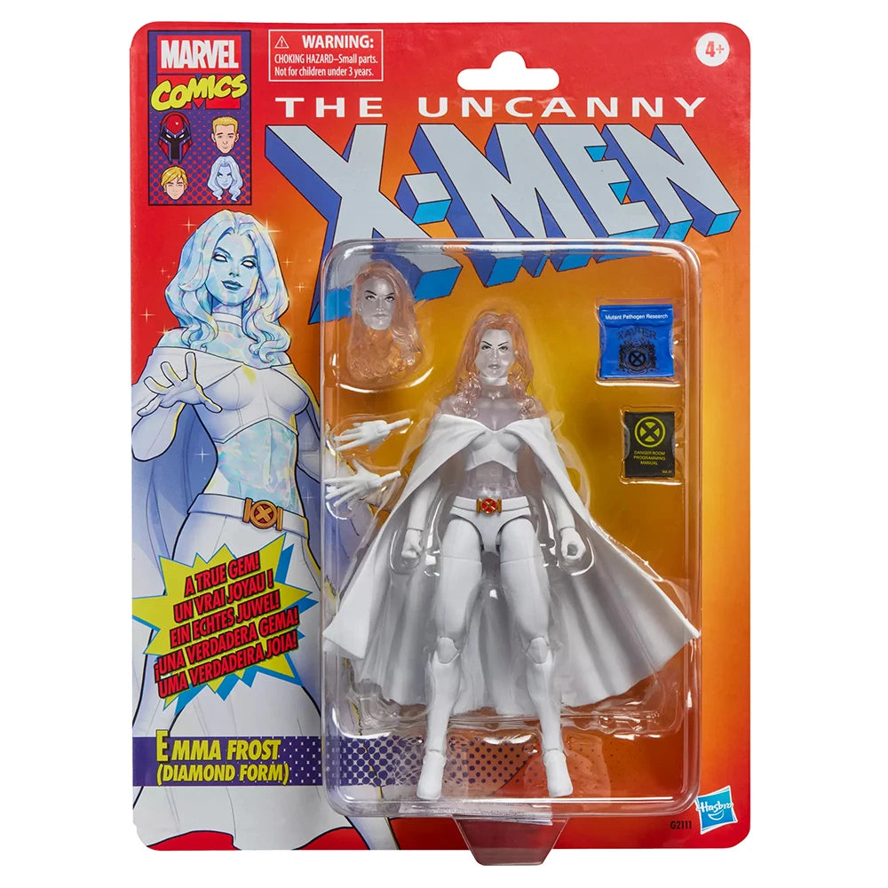 In-Stock Hasbro Marvel Legends Series X-Men Emma Frost (Diamond Form) 15cm Excellent Anime Action Figure Model Ornament Toys