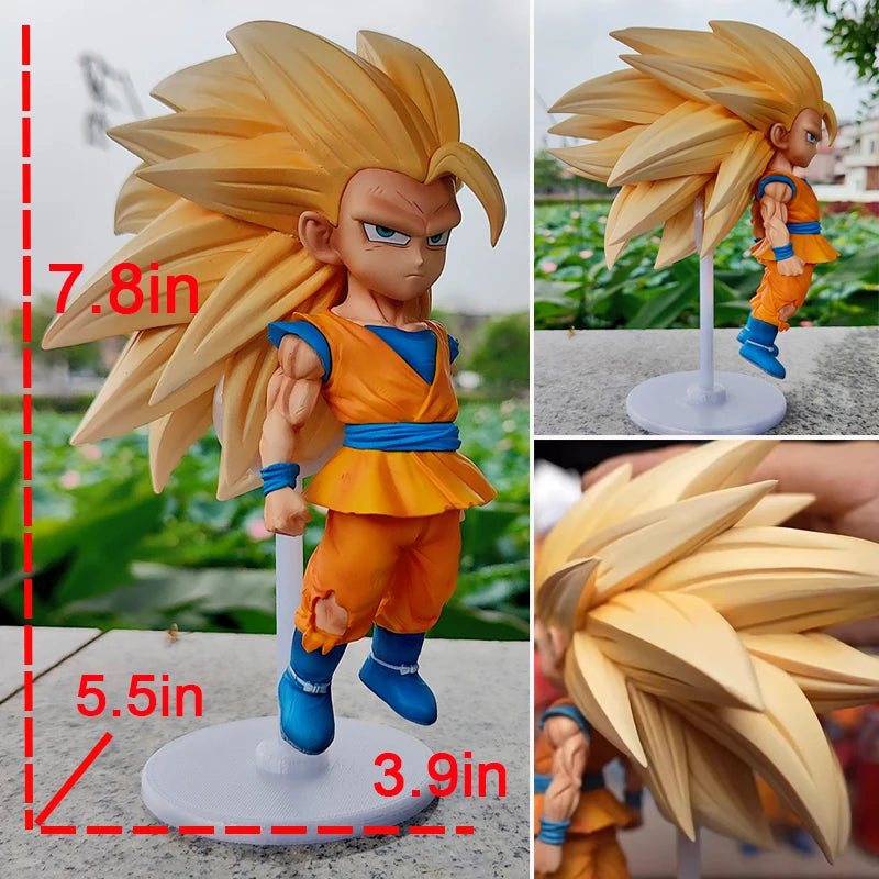 20cm Dragon Ball Gk Daima Super Saiyan 3 Anime Figure SSJ3 Son Goku Action Figurine Pvc Model Gk Statue Collection Toy Gifts