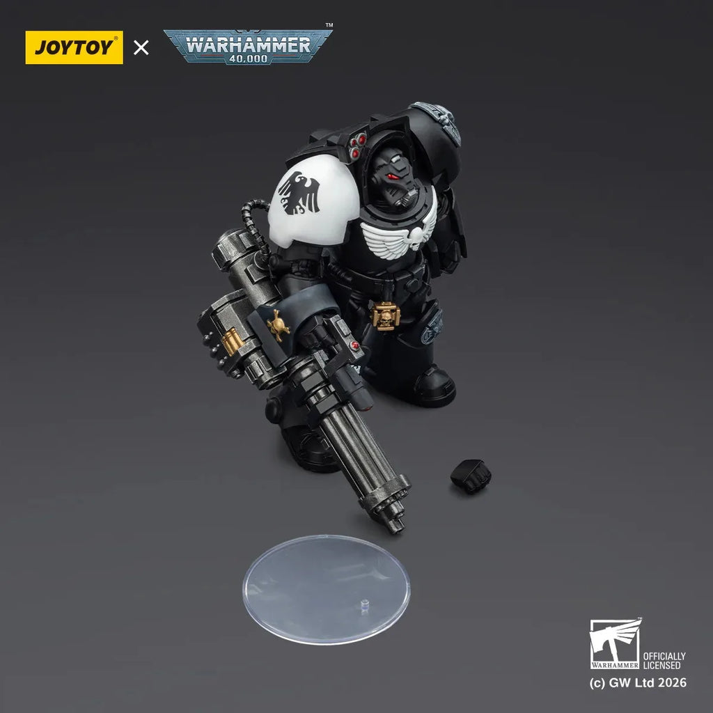 JOYTOY Warhammer 40000/40k Raven Guard Terminator 3 with Power Fist and Assault Cannon Action Figure Doll Decoration Gift Model