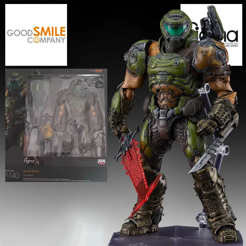 GSC Genuine FIGMA Anime Figure #SP-140 Doom Slayer Eternal Action Figure Toys for Boys Kids Gift Collectible Model Ornaments