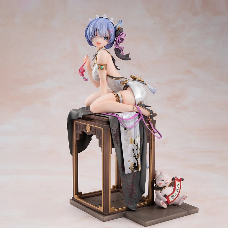 Re Life A Different World From Zero Anime Figur Emilia Rem Kawaii Süße Lolita Figur PVC Sammlung Statue Modell Decora Geschenk