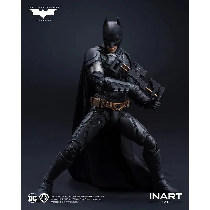 Spot Sale【In Stock】INART Studio Batman The Dark Knight Trilogy 1/12 Bat Man Figure Mol Collection Toy Giftin Stock