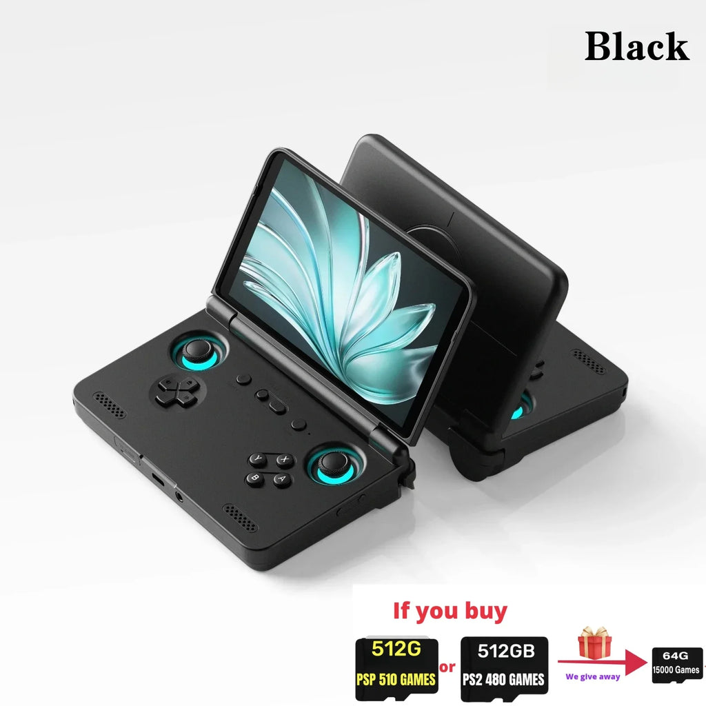 Retroid Pocket Flip2 Retro Handheld Game Console Video Game Consoles SD865 Android13 5000mAh 5.5”1080p OLED WIFI6 512G PSP PS2