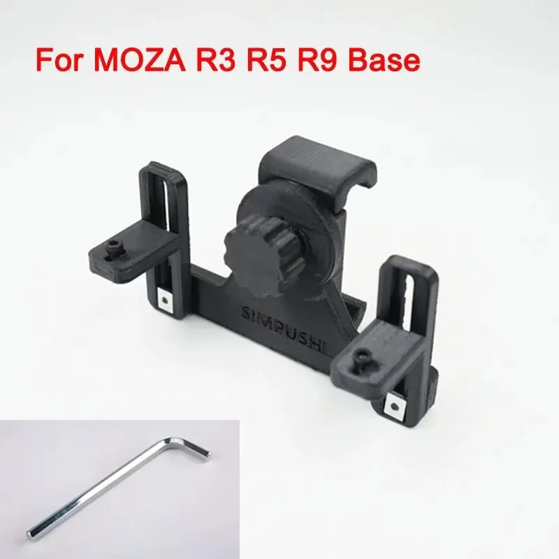 Universal Adjustable Phone Holder Mount Stand Compatible with MOZA R5 R3 R9 R12 FANATEC SIMAGIC Base - Easy Install