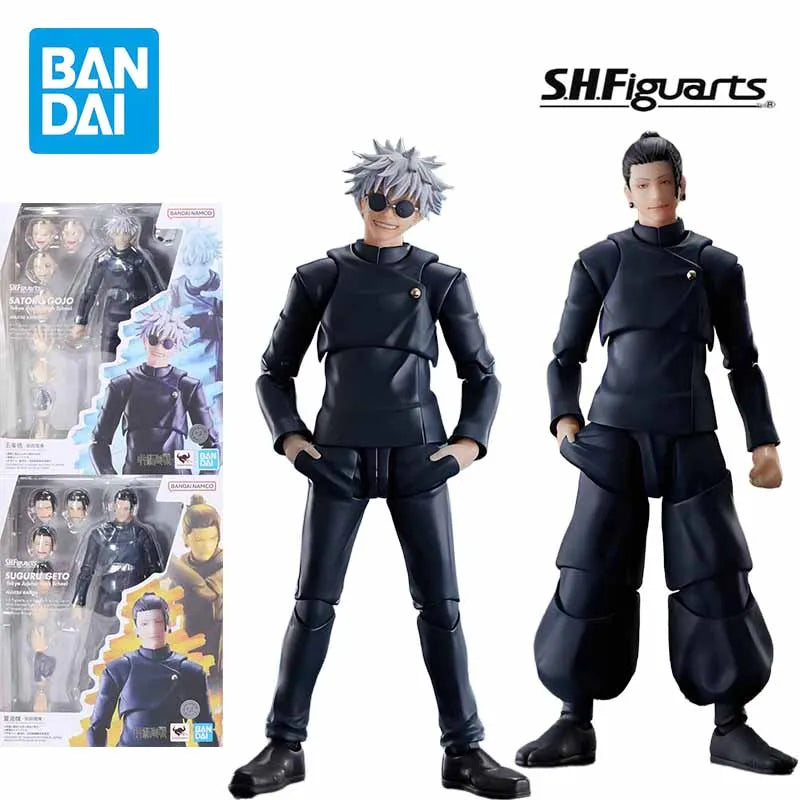 BANDAI Original MODEL KIT GUNDAM SHF SATORU GOJO SUGURU GETO Anime Action Figure Assembly Model Toys Model Gifts for Boys