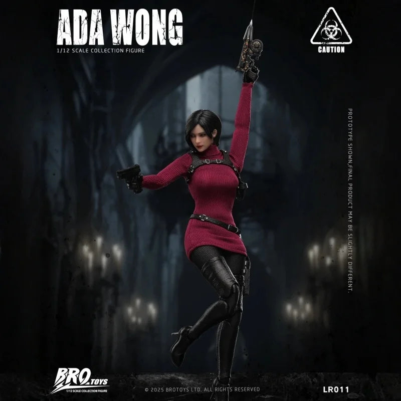 Brotoys 1/12 Resident Evil Scale Female Spy Ada Wong Lr011 Action Figure Movable Collectible Model Toys Gift Accessories