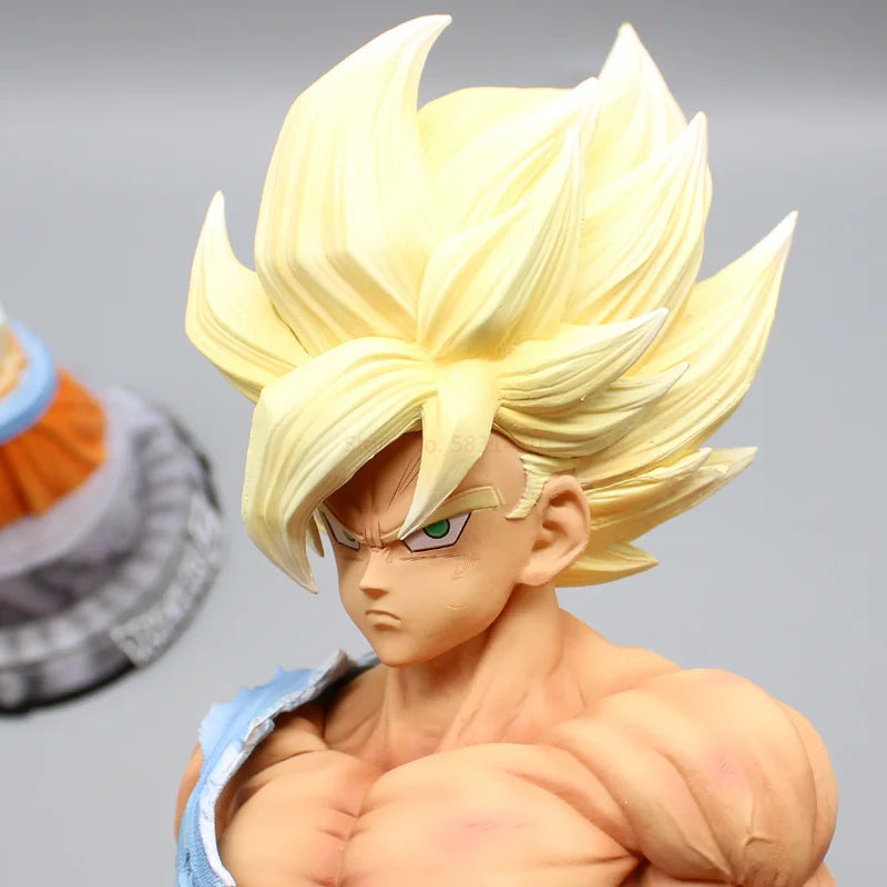43cm Dragon Ball Z Son Goku Ssj Figurine Super Saiyan Goku Gk Statue Pvc Action Figures Model Toys Collection Ornament Doll Gift