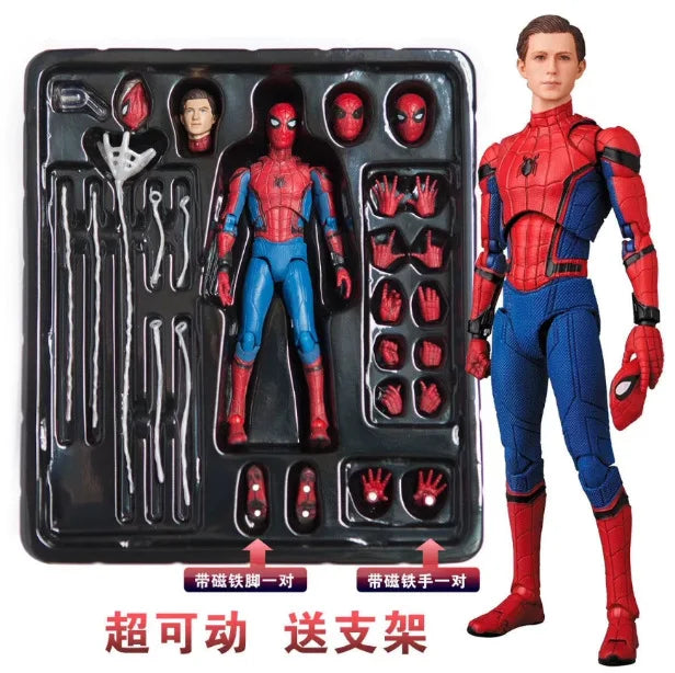 Marvel Avengers Peter Parker Anime Figuren SHF Spider Man Homecoming Figuren Auto Dekoration Puppe Modell Kinder Spielzeug Fans Geschenk