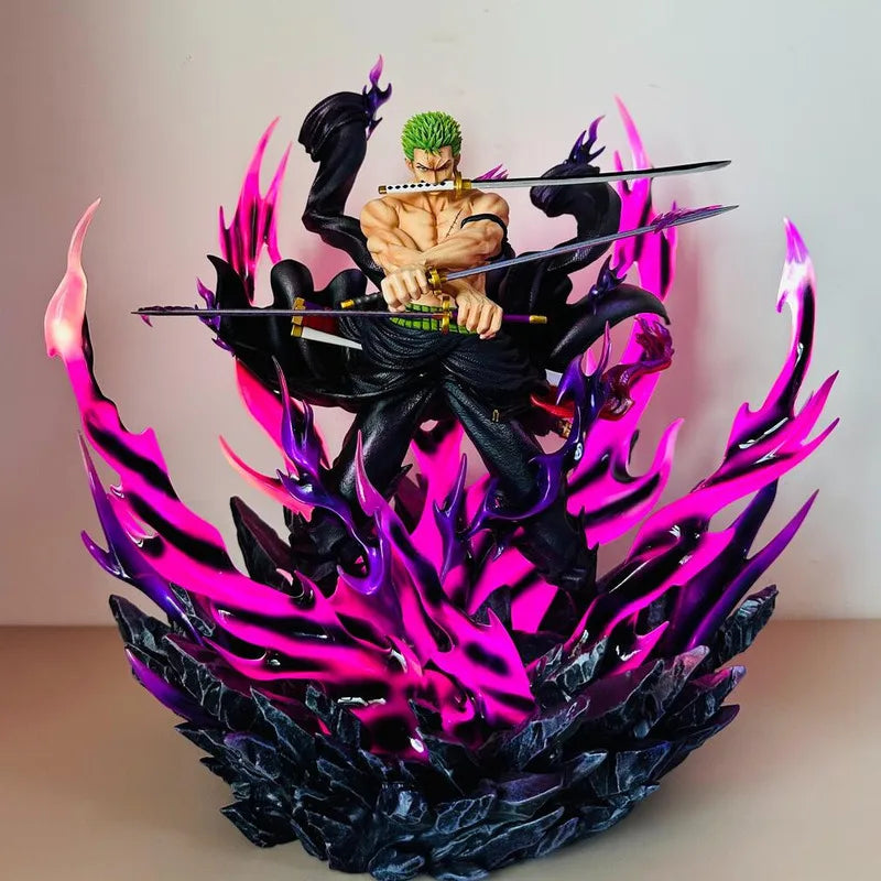 TH Studio One Piece Roronoa Zoro Harzstatue 34 cm Anime-Modell Actionfigur Desktop-Ornament Figma Figur Sammlerspielzeug