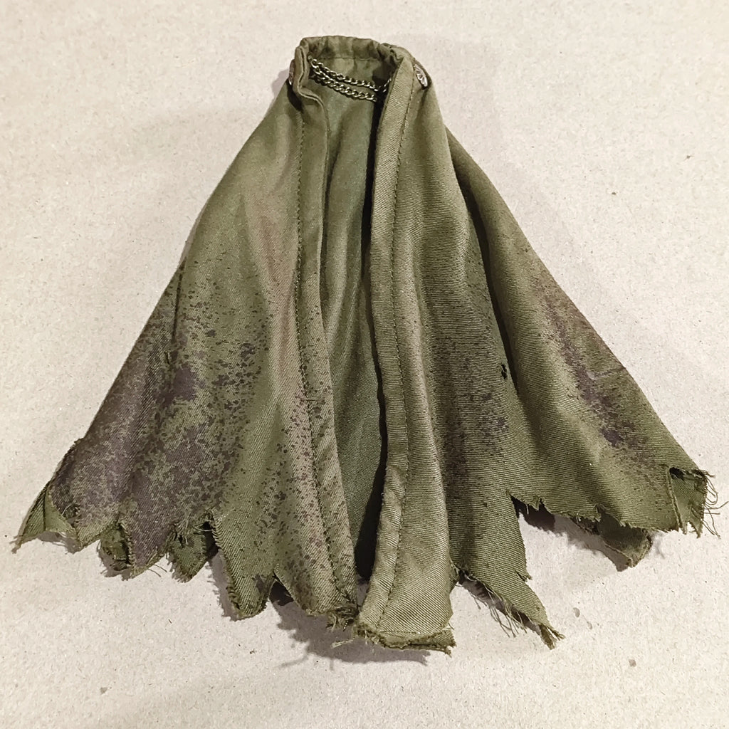 【only cape】DIY1/12th  Black Green Cloak For 6" Doll ((No Figure)