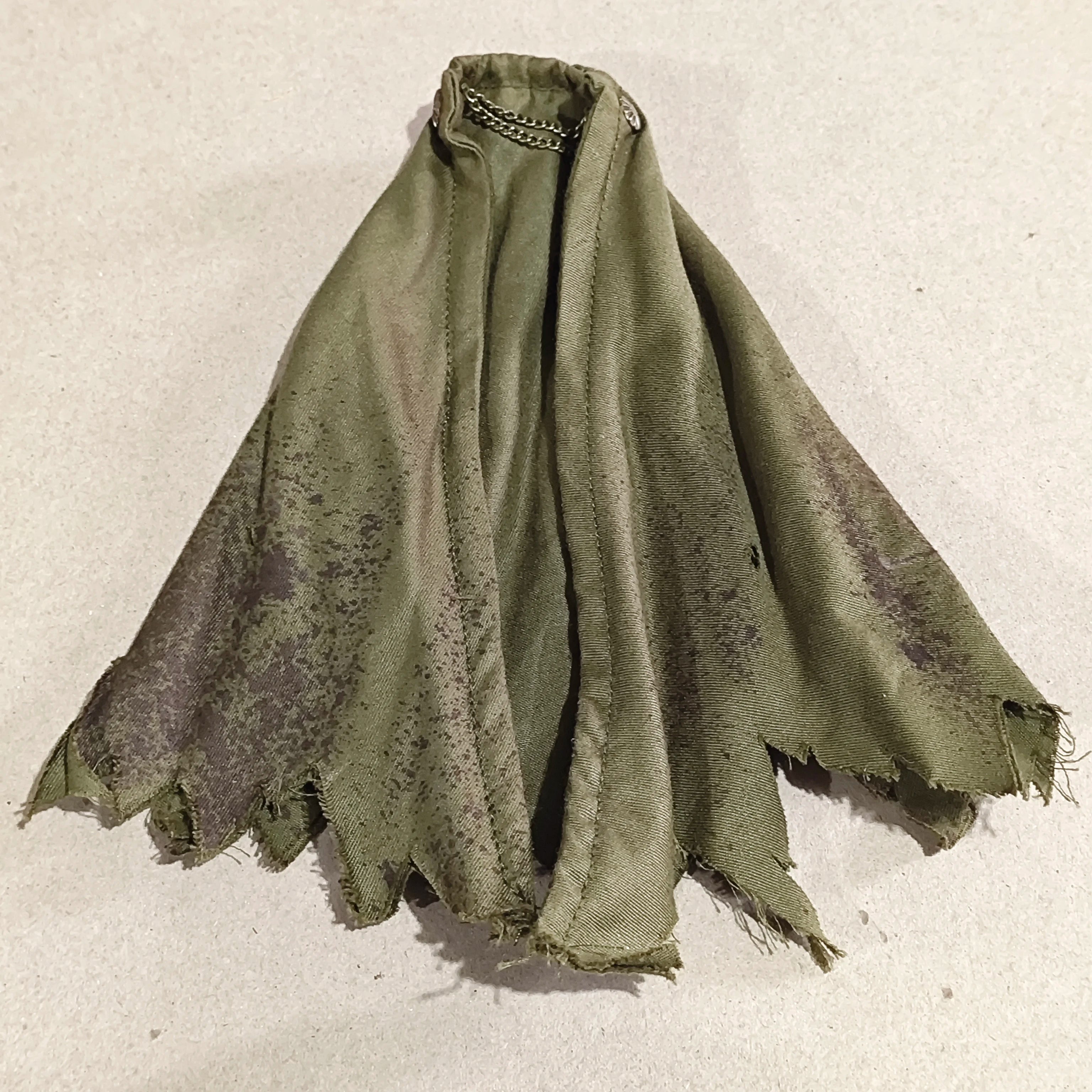 【only cape】DIY1/12th  Black Green Cloak For 6" Doll ((No Figure)