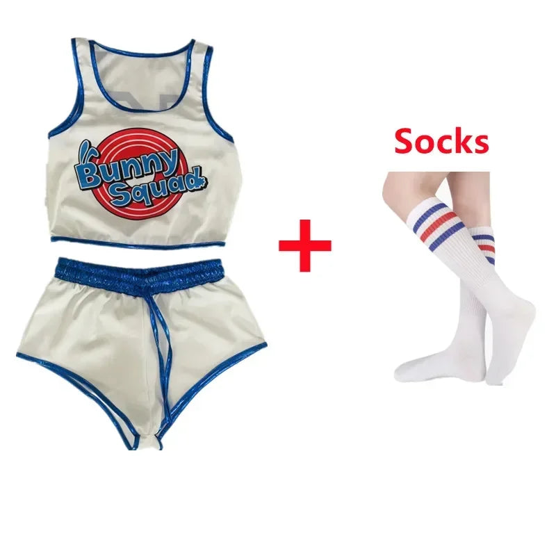Space Lola Bunny Rabbit Cosplay Kostüm Kaninchen Bunny Jam Kostüme Frauen Mädchen Halloween Party Kleidung Karnevalsanzug