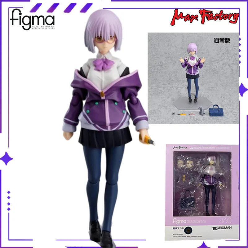【 in Stock 】 Max Factory Original Figma # 460-DX SSSSSS-GRIDMAN Shinjo Akane DX Anime Mobile Doll Model Toy Gift Collection