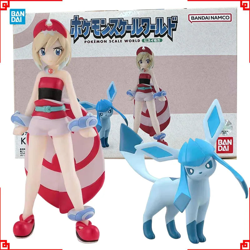 Bandai Figure Pokemon Anime Figures Candy Toys Scale World Kai Glacia Action Figure Collection Model Toys For Boys Gift