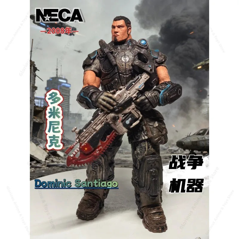 In Stock NECA Gears of War Marcus Best Friend Dominic Dom 7-inch Game Movable Bulk Movable Model Out-of-print Gift Collection
