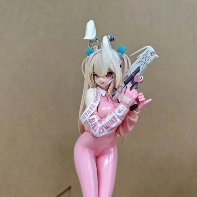 28cm High Quality Superbunny Pink Anime Girl Figure Bunny Collectible Model Anime Figures Desktop Decorative Ornaments Gift