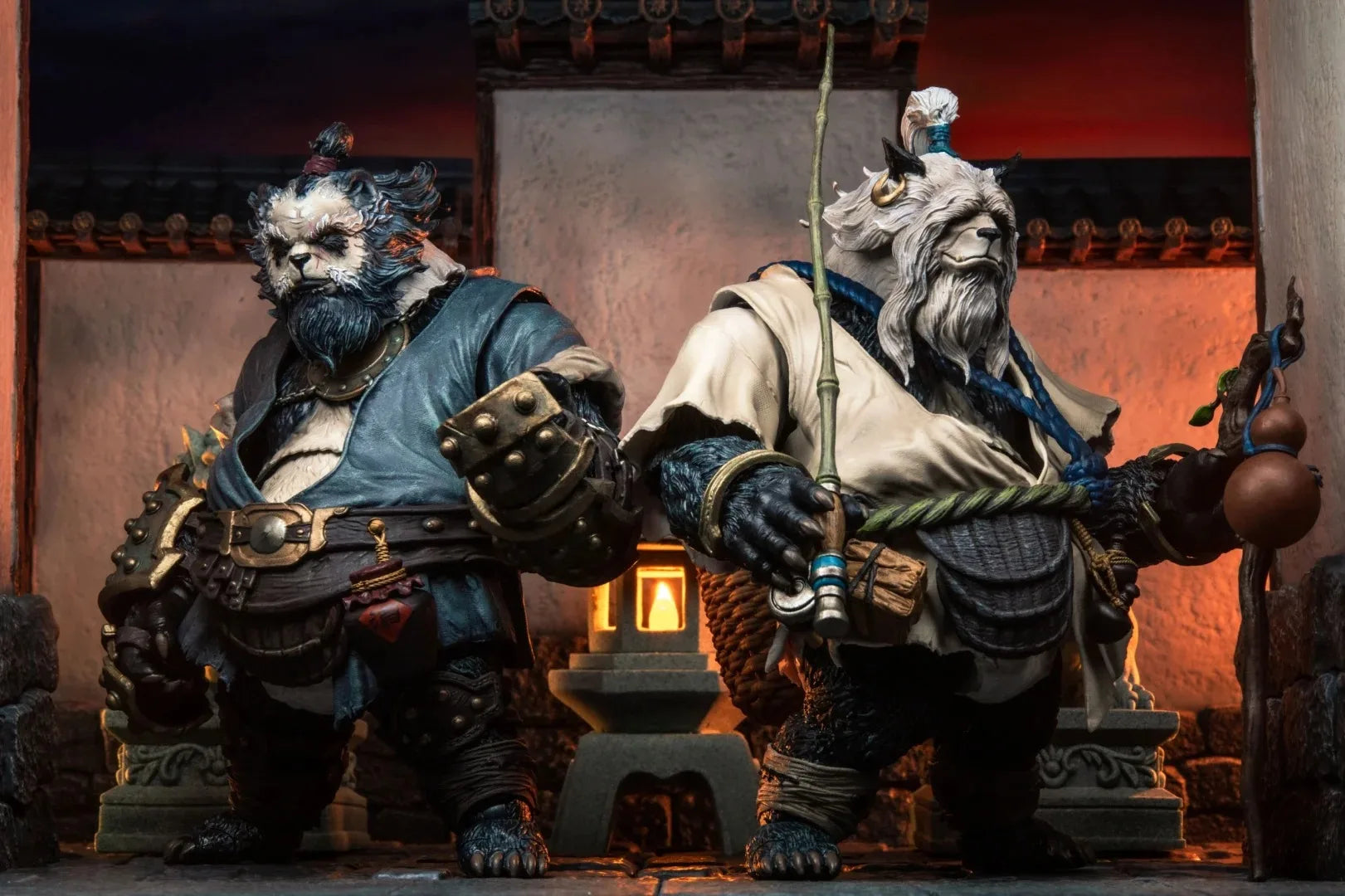 In Stock Jiang Meng FuRay Planet MU-FP005 MU-FP006 1/12 Yin Yang Duo Animal Panda Brothers Full Set  Action Figures Model Toys
