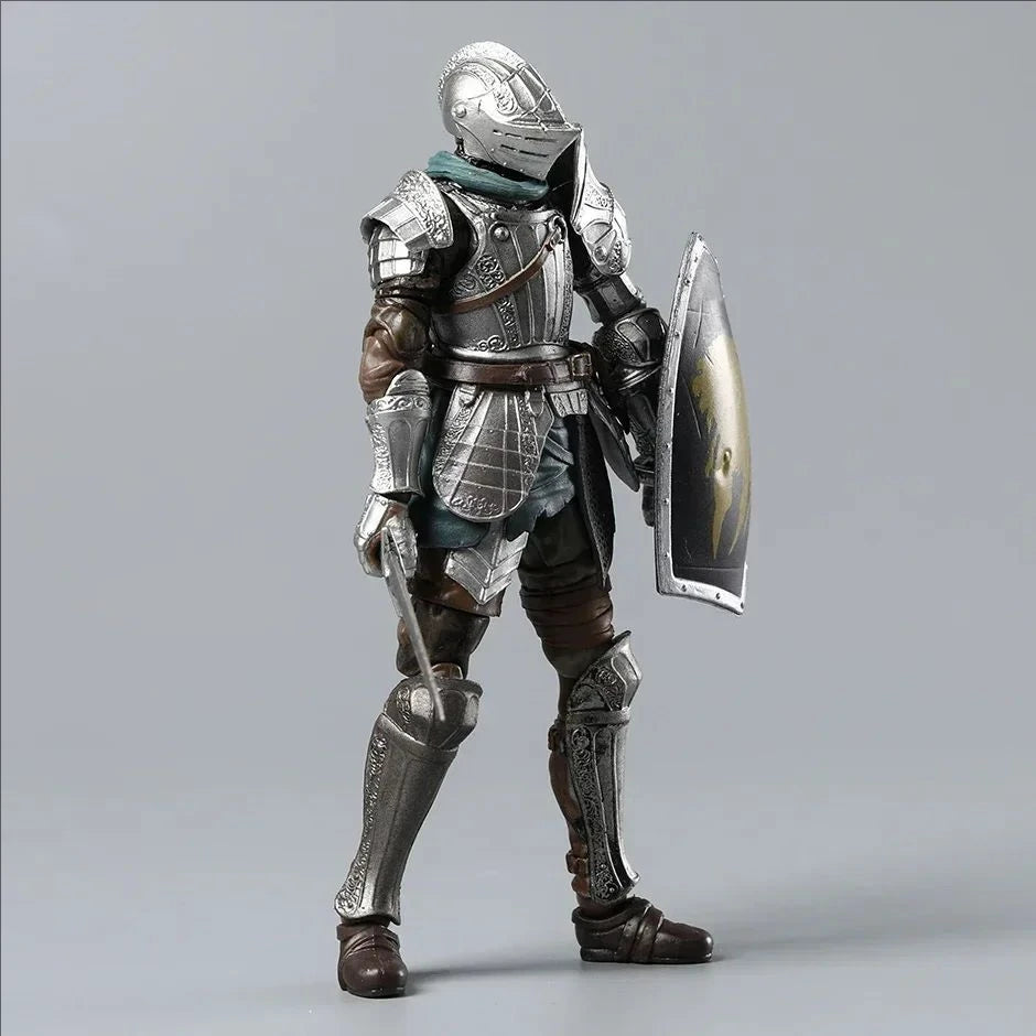 16cm Dark Souls Action Figurine Figma 590 Demon'S Souls Figure Fluted Armor Anime Model Pvc Statue Knight Armor Toys Dolls Gift