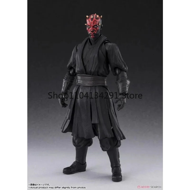 Bandai Original S.H.Figuarts Star Wars Anime Figure Darth Maul Action Figure Toys for Boys Girls Kids Children Birthday Gifts