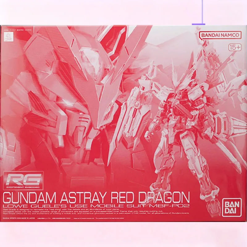 RG 1/144 Gundam Astray Red Dragon MBF-P02 Gundam SEED Bandai Spirits PB Limited Assembly Model Kit Movable Mecha Collectible Toy