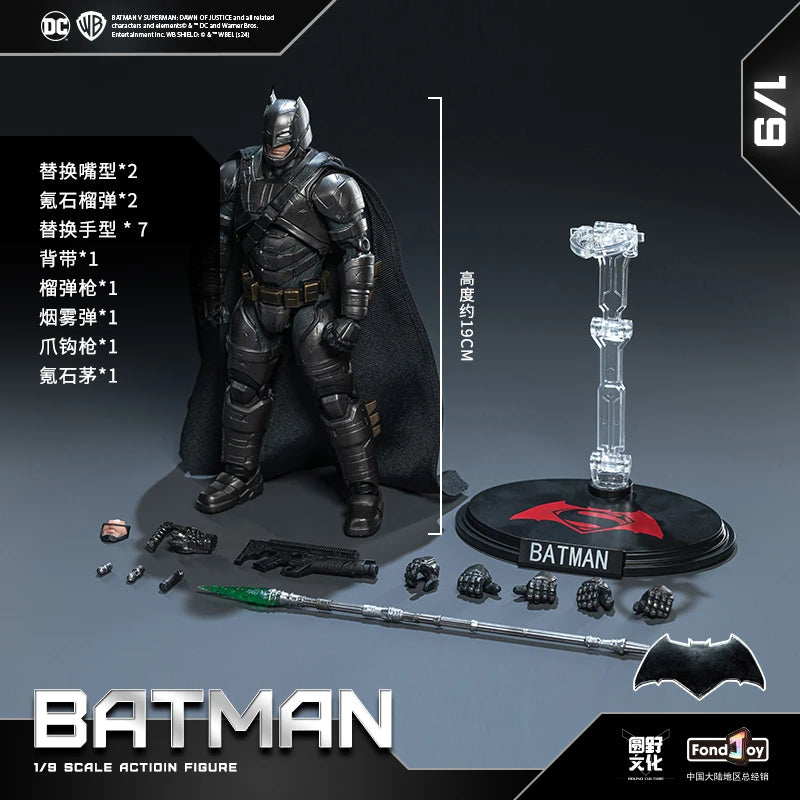 FondJoy Batman Figure Set, Metal Accessories for Enhanced Texture, Poseable Classic Battle Stances, Multiple Armor Versions