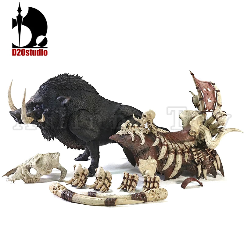 D20studio 1/12 Action Figure Giant Wild Boar Bonestabber Anime Model