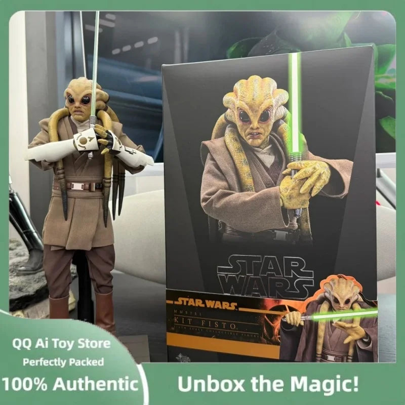 Genuine In Stock Ht Mms751 Star Wars Episode Iii Revenge Of The Sith Kit Fisto 1/6 Anime Action Collectile Model Figurine Toy
