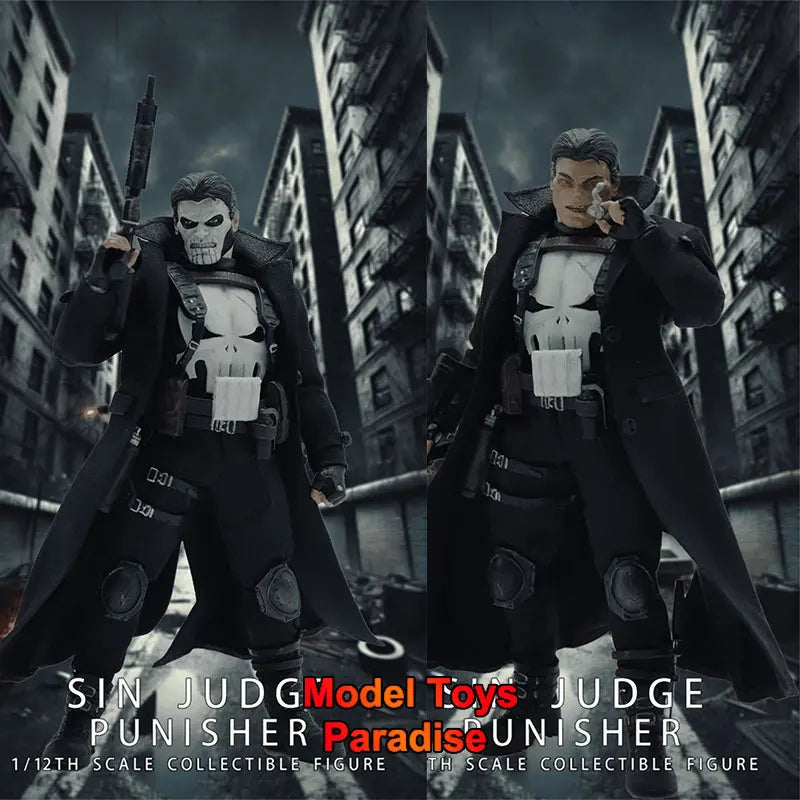 Joy Man Toys JM010 1/12 Collectible Toys  Punisher Sin Judge Antihero Men Soldier 6Inch Action Figure Model Fans Gifts