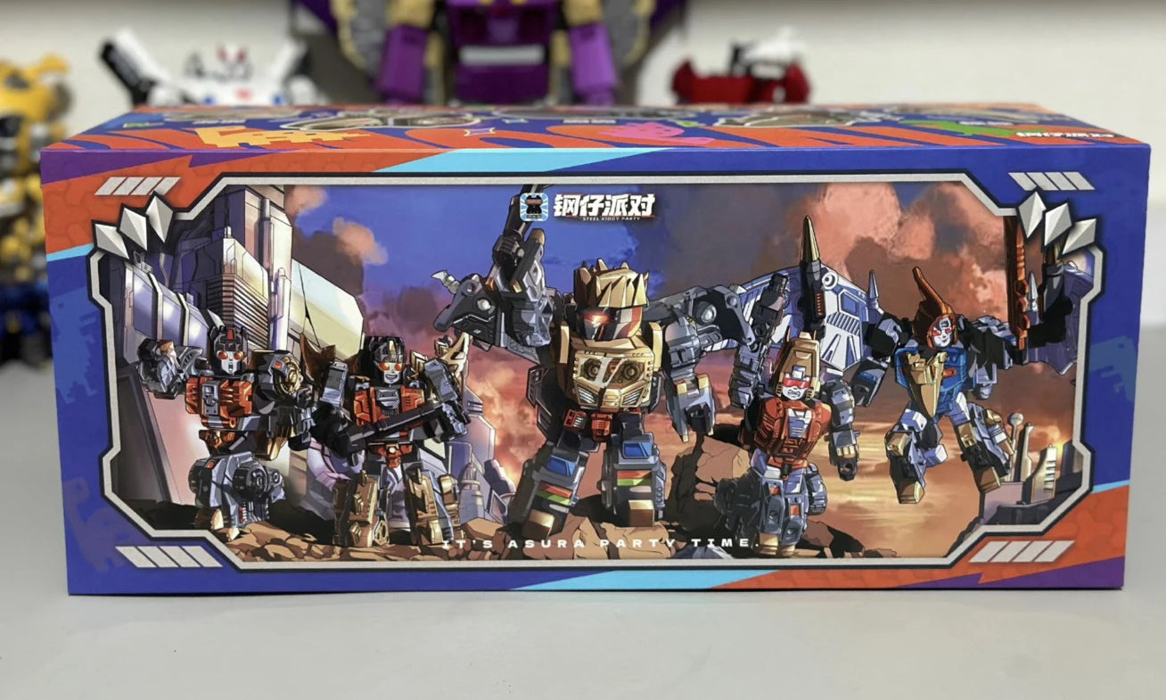 In Stock JIGUANGMAO Q Edition Bruticus BRUTY Beast Bruticus Deformation Toys Movable Model Onslaught Combination JGM-SKP03