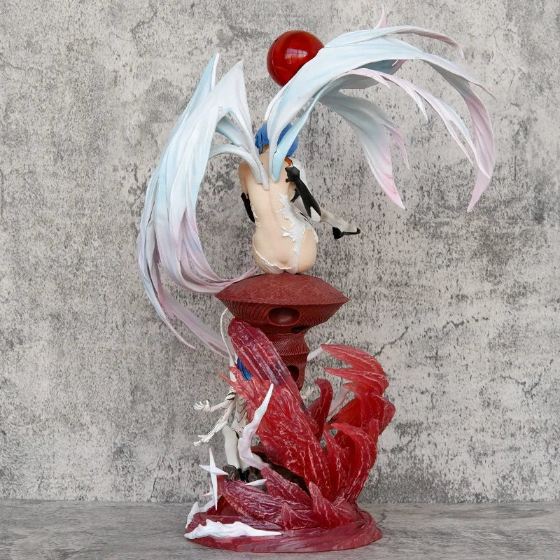 Angel Ayanami Rei Gospel of the New Century Double-Headed Carving Anime Action Figure Ornament Beautiful Girl Collectible Toy