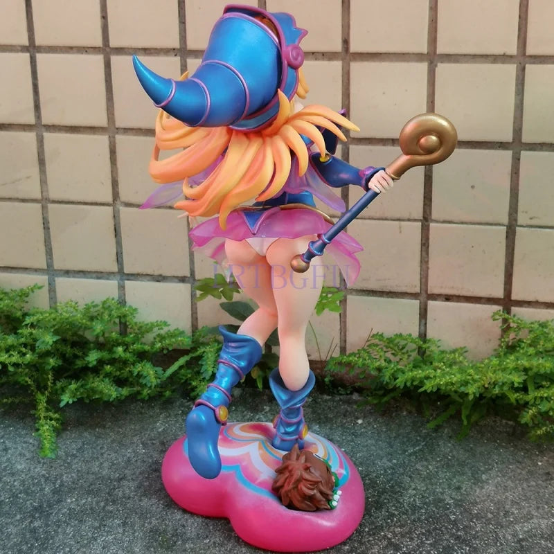 Yu-Gi-Oh! Duel Monsters Ryuukishi Schwarzes Magier-Mädchen Art Works Monsters Anime Figuren PVC Actionfigur Spielzeug Spielmodell Puppe
