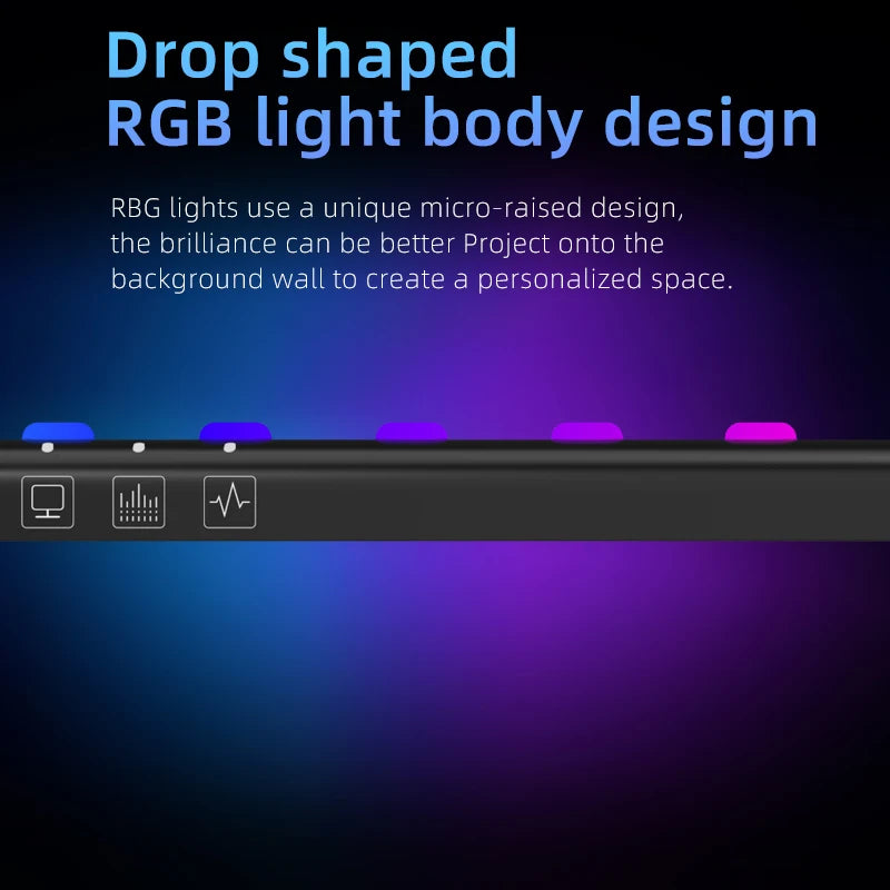 RGB Timed Monitor Light Bar Display LED Screen Hanging Night Light Dimming USB Decoracao Setup Gamer For Room Desk Accessories
