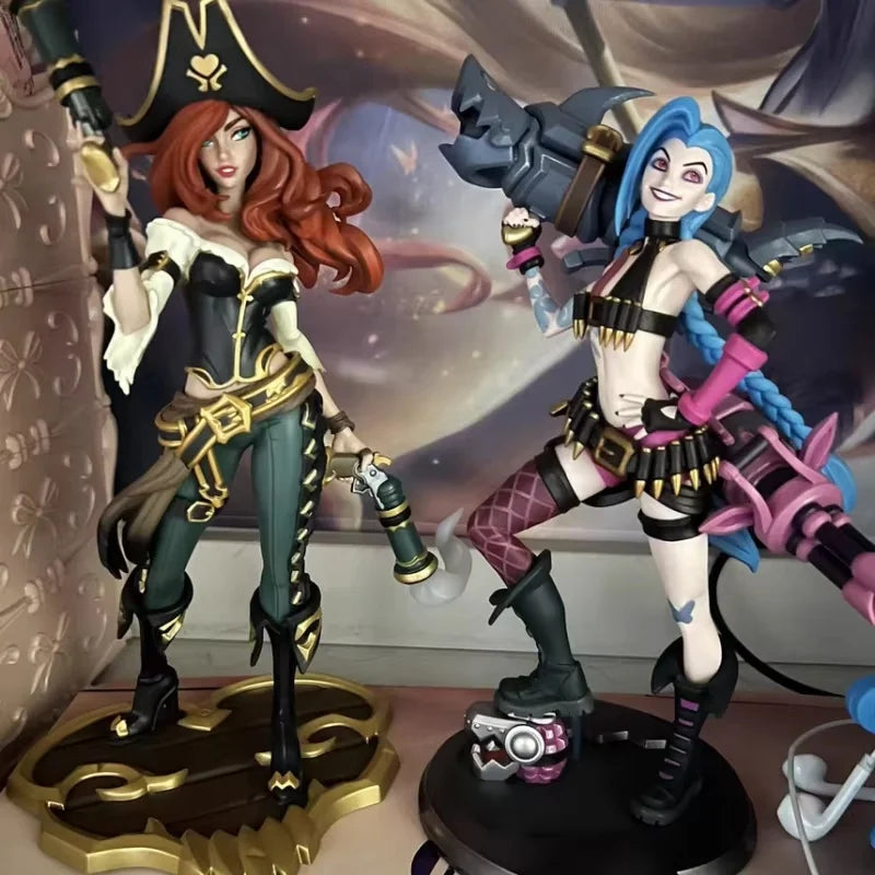 League Of Legends Lol Female Gun Miss Fortune Hand-Made Statue Medium-Sized Sculpture Collection Game Hand-Made Model Toy Gift