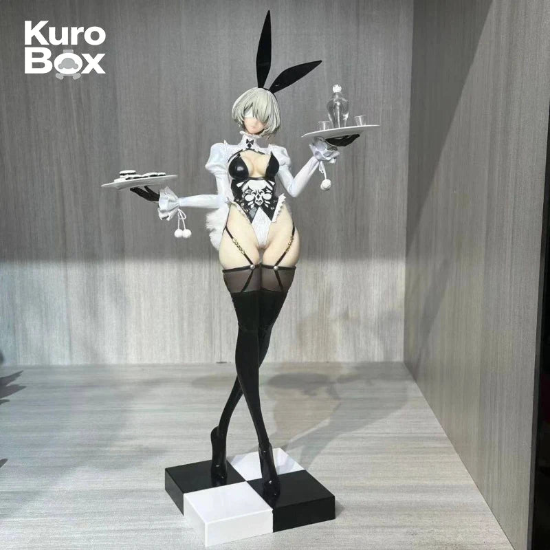 Baiyang Animation Nier Automata 2B Bunny Girl Figure Pvc Collectible Model Desktop Decor For Adult Anime Collection Fans