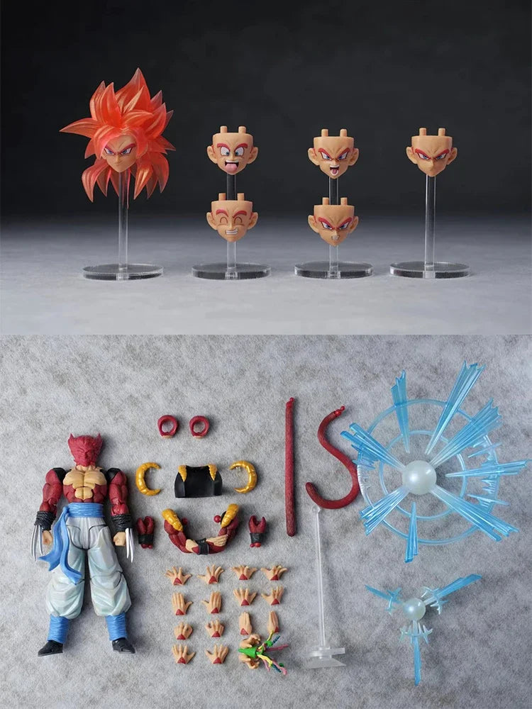 KAMIONE Dragon Ball GT 3.0 Gogeta 03AB Action Figure SSJ4 Gogeta Figure Super Saiyan 4 Gogeta Figurine SHF Collectible Model Toy
