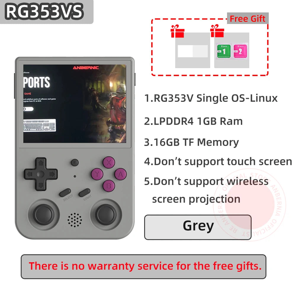 ANBERNIC RG353V RG353VS Retro Games RK3566 3.5INCH 640*480 Handheld Game Console Emulator LINUX Children's Gifts