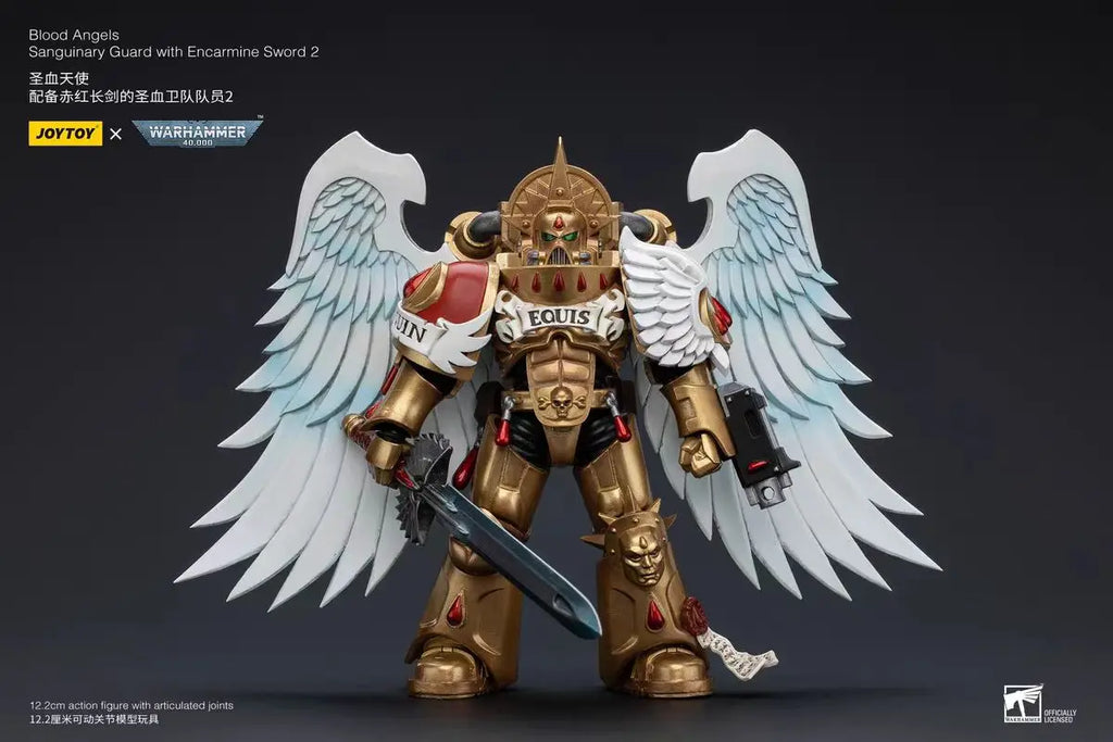 【In Stock】JOYTOY Warhammer 40K 1/18 Action Figure Toys Blood Angels Sanguinary Guard 5PCS
