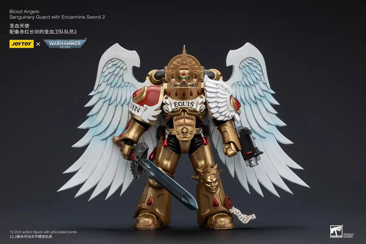 【In Stock】JOYTOY Warhammer 40K 1/18 Action Figure Toys Blood Angels Sanguinary Guard 5PCS