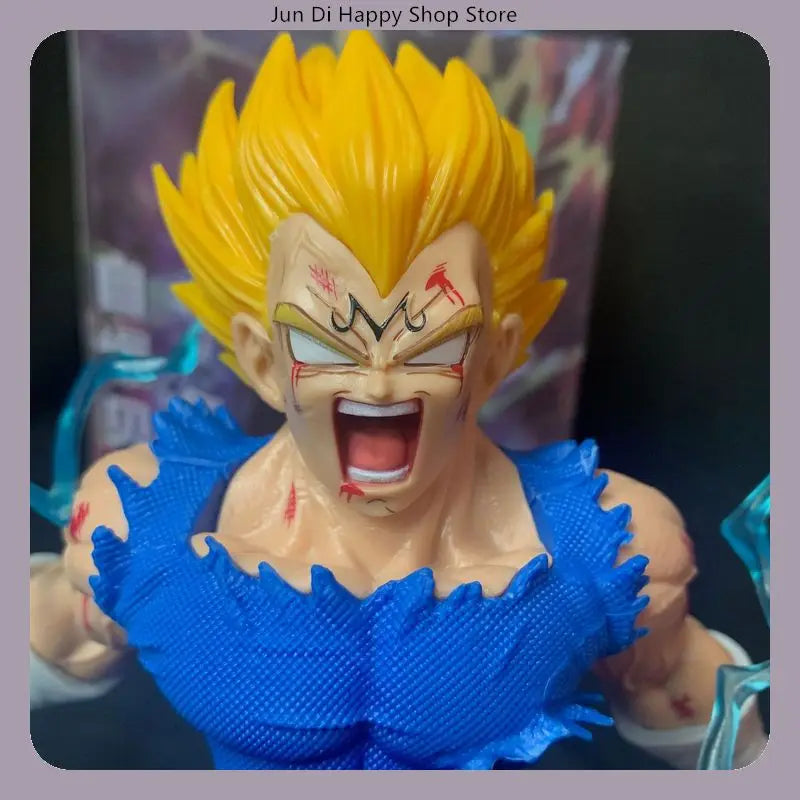 28cm Dragon Ball Self-Destruct Vegeta Anime Figure Model Statue Collection Desktop Decoration Ornament Toy Gift for Fans