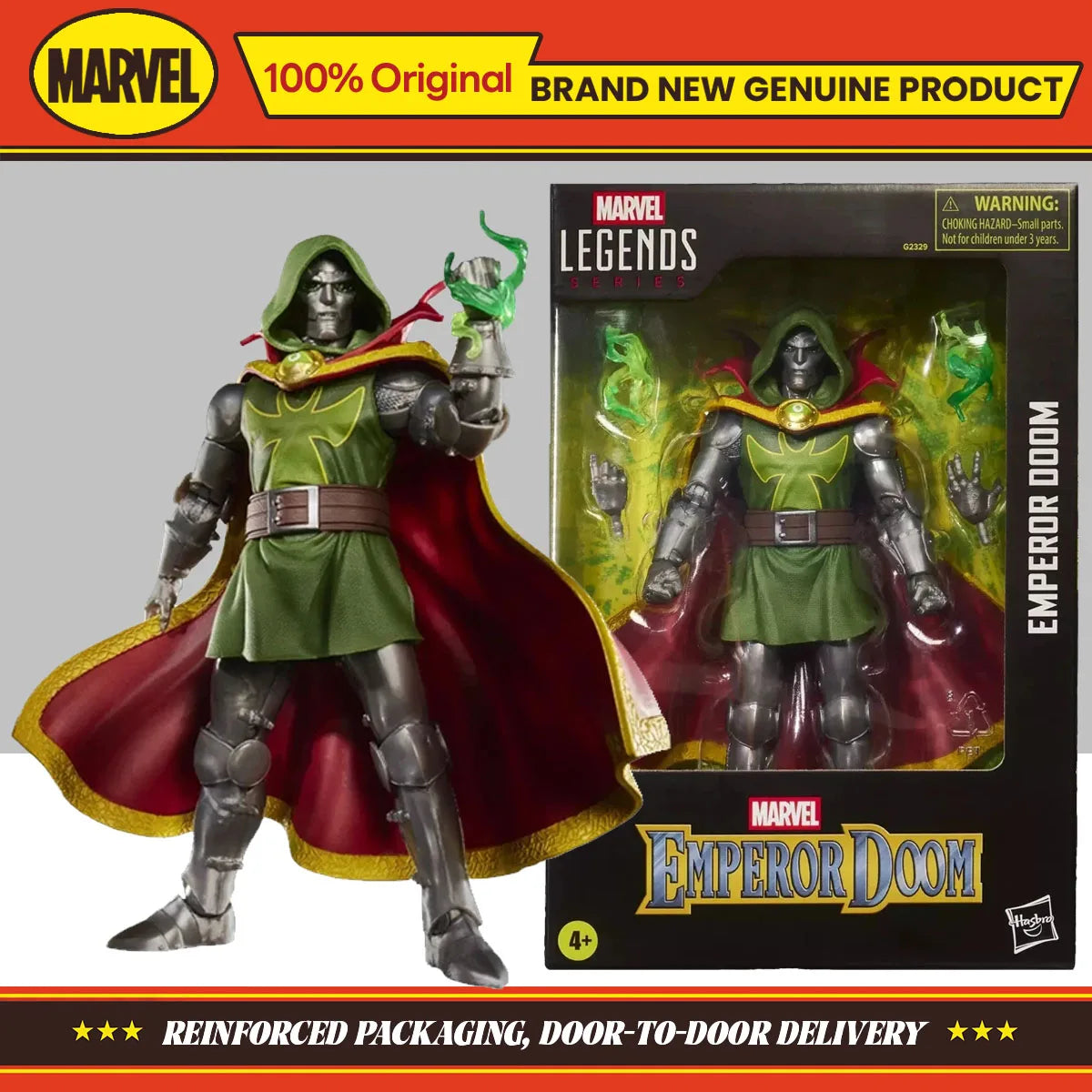 Hasbro Marvel Legends Series Fantastic Four Emperor Doom 15CM Action Figure Collection Original Toys Model Ornament Gifts