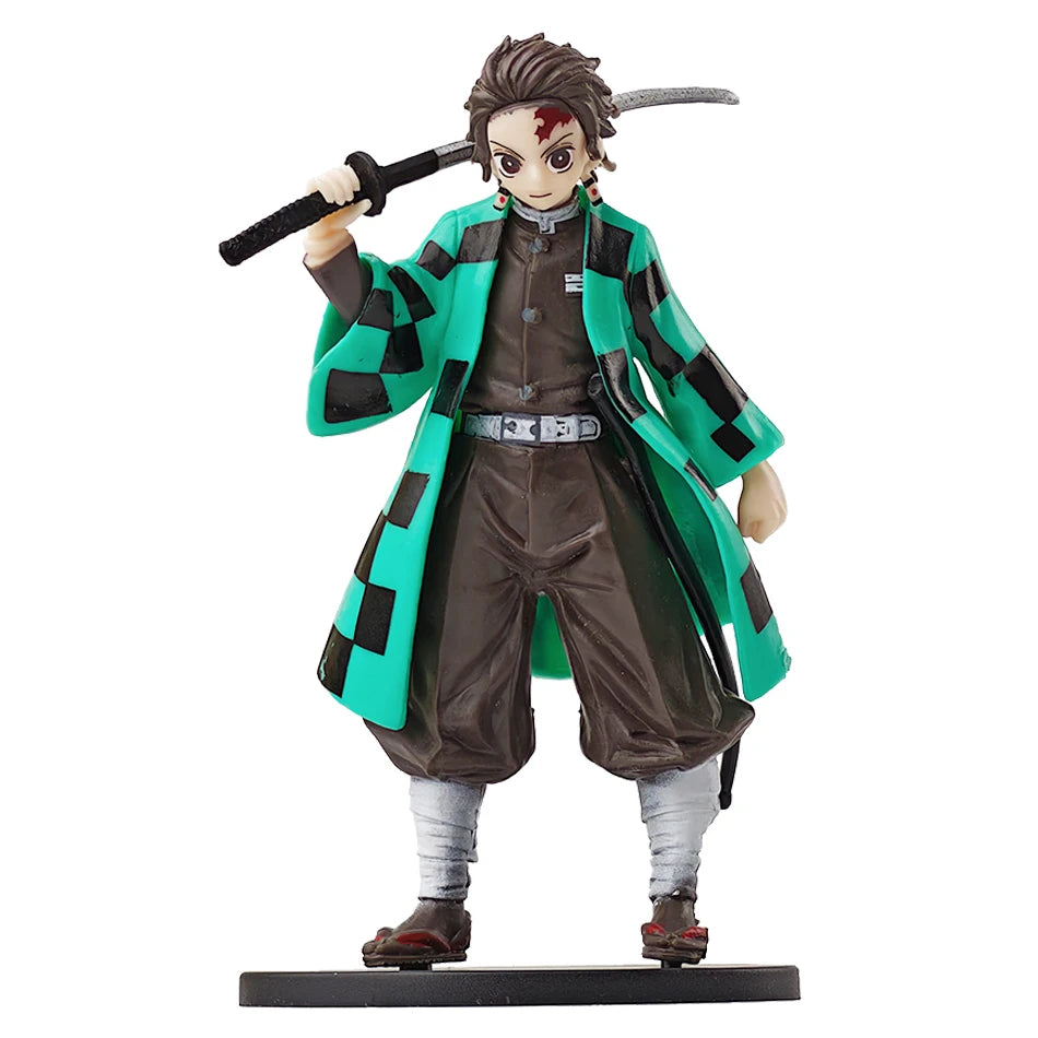Hot Anime Demon Slayer Kimetsu no Yaiba Figure Kamado Tanjirou Action Figure Agatsuma Zenitsu Nezuko Warrior PVC Model Toys